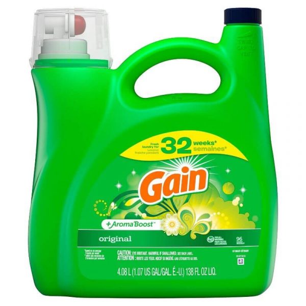 Gain + Aroma Boost Original Scent HE Compatible Liquid Laundry Detergent